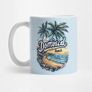 Escape to Dominical: Tropical Landscape Art 🏖️ Mug